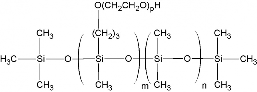 Dimethyl, methyl(polyethylene oxide) siloxane